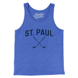 St. Paul Golf Men/Unisex Tank Top-True Royal TriBlend-Allegiant Goods Co. Vintage Sports Apparel