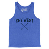 Key West Golf Men/Unisex Tank Top-True Royal TriBlend-Allegiant Goods Co. Vintage Sports Apparel