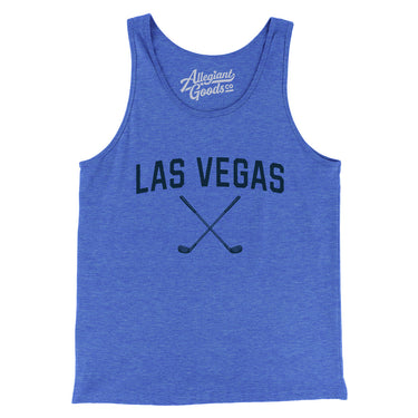 Las Vegas Golf Men/Unisex Tank Top-True Royal TriBlend-Allegiant Goods Co. Vintage Sports Apparel