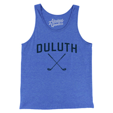 Duluth Golf Men/Unisex Tank Top-True Royal TriBlend-Allegiant Goods Co. Vintage Sports Apparel