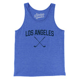 Los Angeles Golf Men/Unisex Tank Top-True Royal TriBlend-Allegiant Goods Co. Vintage Sports Apparel
