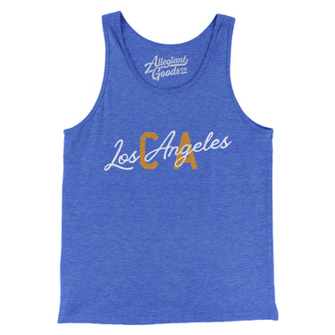 Los Angeles Ca Overprinted Men/Unisex Tank Top-Allegiant Goods Co. Vintage Sports Apparel