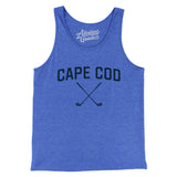 Cape Cod Golf Men/Unisex Tank Top-True Royal TriBlend-Allegiant Goods Co. Vintage Sports Apparel