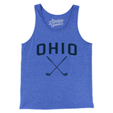 Ohio Golf Men/Unisex Tank Top-True Royal TriBlend-Allegiant Goods Co. Vintage Sports Apparel