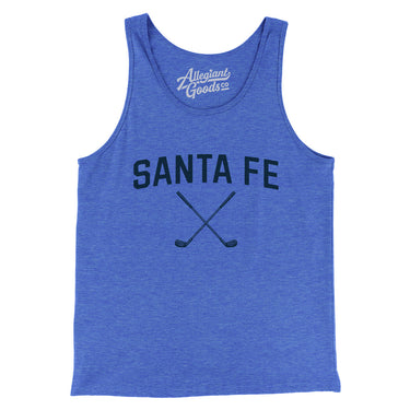Santa Fe Golf Men/Unisex Tank Top-True Royal TriBlend-Allegiant Goods Co. Vintage Sports Apparel