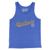 Los Angeles Vintage Script Men/Unisex Tank Top-Allegiant Goods Co. Vintage Sports Apparel