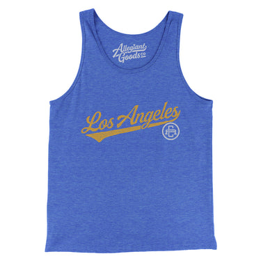 Los Angeles Vintage Script Men/Unisex Tank Top-Allegiant Goods Co. Vintage Sports Apparel