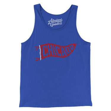 Chicago Pennant Men/Unisex Tank Top-Allegiant Goods Co. Vintage Sports Apparel