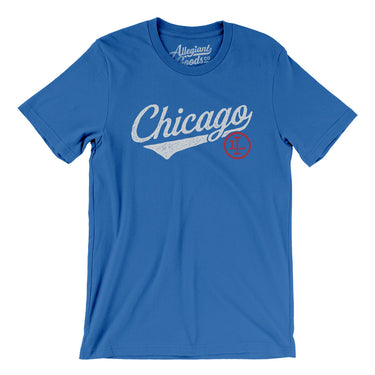 Chicago Vintage Script Men/Unisex T-Shirt-Allegiant Goods Co. Vintage Sports Apparel