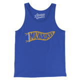 Milwaukee Pennant Men/Unisex Tank Top-Allegiant Goods Co. Vintage Sports Apparel