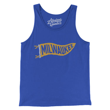 Milwaukee Pennant Men/Unisex Tank Top-Allegiant Goods Co. Vintage Sports Apparel