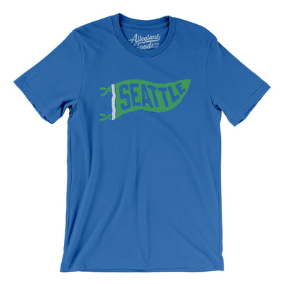 Seattle Pennant Men/Unisex T-Shirt-True Royal-Allegiant Goods Co. Vintage Sports Apparel