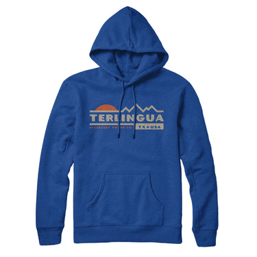 Terlingua Mountain Sunset Hoodie-True Royal-Allegiant Goods Co. Vintage Sports Apparel