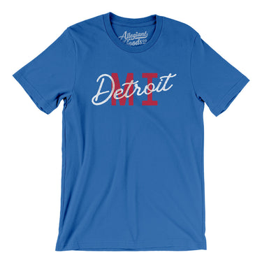 Detroit Mi Overprinted Men/Unisex T-Shirt-Allegiant Goods Co. Vintage Sports Apparel