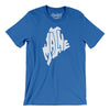 Maine State Shape Text Men/Unisex T-Shirt-True Royal-Allegiant Goods Co. Vintage Sports Apparel