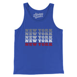 New York Repeat Men/Unisex Tank Top-True Royal-Allegiant Goods Co. Vintage Sports Apparel