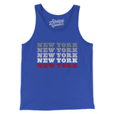 New York Repeat Men/Unisex Tank Top-True Royal-Allegiant Goods Co. Vintage Sports Apparel
