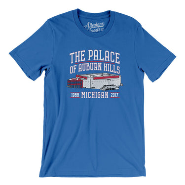 The Palace Of Auburn Hills Men/Unisex T-Shirt-Allegiant Goods Co. Vintage Sports Apparel
