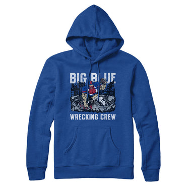 Big Blue Wrecking Crew Hoodie-Allegiant Goods Co. Vintage Sports Apparel