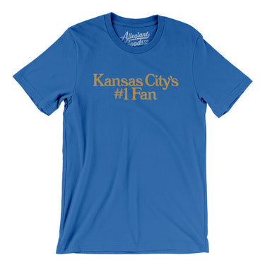 Kansas City's Number 1 Fan Men/Unisex T-Shirt-True Royal-Allegiant Goods Co. Vintage Sports Apparel