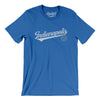 Indianapolis Vintage Script Men/Unisex T-Shirt-True Royal-Allegiant Goods Co. Vintage Sports Apparel