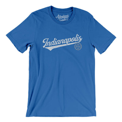 Indianapolis Vintage Script Men/Unisex T-Shirt-True Royal-Allegiant Goods Co. Vintage Sports Apparel