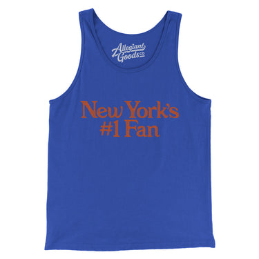 New York's Number 1 Fan Men/Unisex Tank Top-Allegiant Goods Co. Vintage Sports Apparel