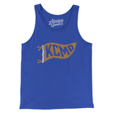 Kcmo Pennant Men/Unisex Tank Top-True Royal-Allegiant Goods Co. Vintage Sports Apparel