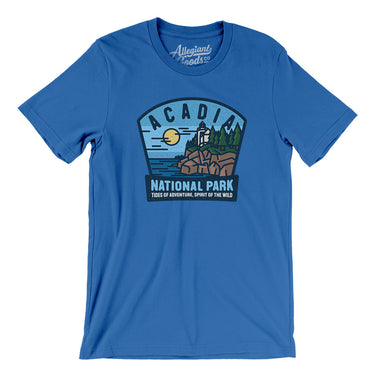 Acadia National Park Badge Men/Unisex T-Shirt-Allegiant Goods Co. Vintage Sports Apparel