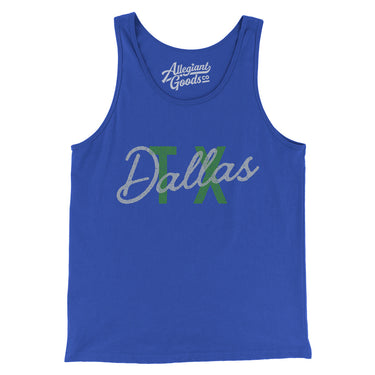 Dallas Tx Overprinted Men/Unisex Tank Top-Allegiant Goods Co. Vintage Sports Apparel