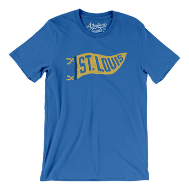 St Louis Pennant Men/Unisex T-Shirt-Allegiant Goods Co. Vintage Sports Apparel