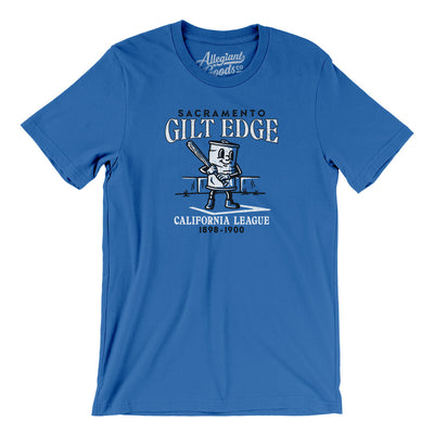 Sacramento Gilt Edge Men/Unisex T-Shirt-True Royal-Allegiant Goods Co. Vintage Sports Apparel