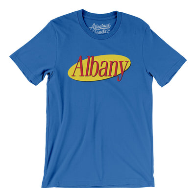 Albany Seinfeld Men/Unisex T-Shirt-True Royal-Allegiant Goods Co. Vintage Sports Apparel