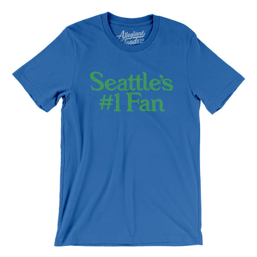Seattle's Number 1 Fan Men/Unisex T-Shirt-True Royal-Allegiant Goods Co. Vintage Sports Apparel