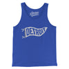 Detroit Pennant Men/Unisex Tank Top-True Royal-Allegiant Goods Co. Vintage Sports Apparel