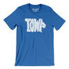 Iowa State Shape Text Men/Unisex T-Shirt-True Royal-Allegiant Goods Co. Vintage Sports Apparel