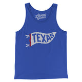 Texas Pennant Men/Unisex Tank Top-True Royal-Allegiant Goods Co. Vintage Sports Apparel