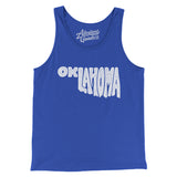 Oklahoma State Shape Text Men/Unisex Tank Top-Allegiant Goods Co. Vintage Sports Apparel