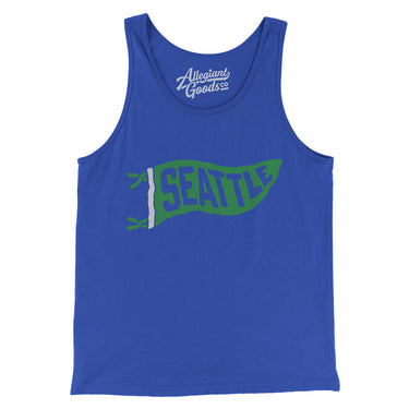 Seattle Pennant Men/Unisex Tank Top-Allegiant Goods Co. Vintage Sports Apparel