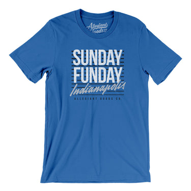 Sunday Funday Indianapolis Men/Unisex T-Shirt-Allegiant Goods Co. Vintage Sports Apparel