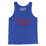 Chicago's Number 1 Fan Men/Unisex Tank Top-True Royal-Allegiant Goods Co. Vintage Sports Apparel