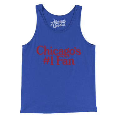 Chicago's Number 1 Fan Men/Unisex Tank Top-True Royal-Allegiant Goods Co. Vintage Sports Apparel