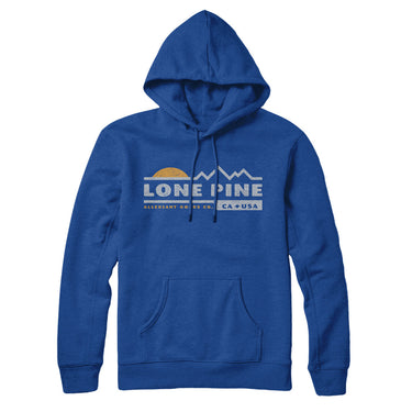 Lone Pine Mountain Sunset Hoodie-True Royal-Allegiant Goods Co. Vintage Sports Apparel