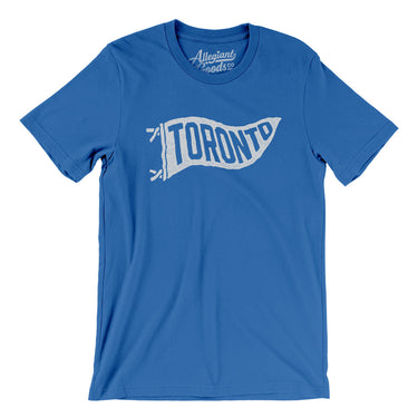 Toronto Pennant Men/Unisex T-Shirt-True Royal-Allegiant Goods Co. Vintage Sports Apparel