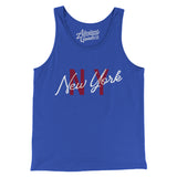 New York Ny Overprinted Men/Unisex Tank Top-Allegiant Goods Co. Vintage Sports Apparel