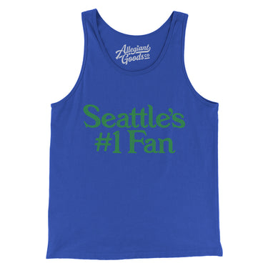 Seattle's Number 1 Fan Men/Unisex Tank Top-True Royal-Allegiant Goods Co. Vintage Sports Apparel