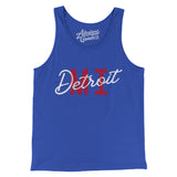 Detroit Mi Overprinted Men/Unisex Tank Top-Allegiant Goods Co. Vintage Sports Apparel