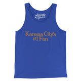 Kansas City's Number 1 Fan Men/Unisex Tank Top-True Royal-Allegiant Goods Co. Vintage Sports Apparel