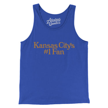 Kansas City's Number 1 Fan Men/Unisex Tank Top-True Royal-Allegiant Goods Co. Vintage Sports Apparel