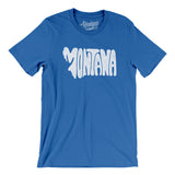 Montana State Shape Text Men/Unisex T-Shirt-Allegiant Goods Co. Vintage Sports Apparel